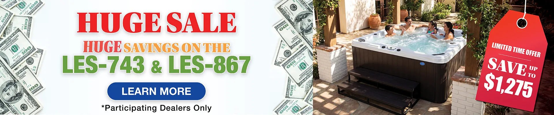 Calspas hot tub being used in a family setting - Santa Maria